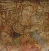 77 Bellissima Madonna con Bambino su un quadro della chiesetta